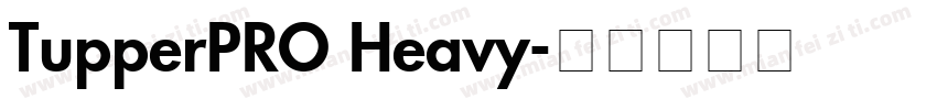 TupperPRO Heavy字体转换